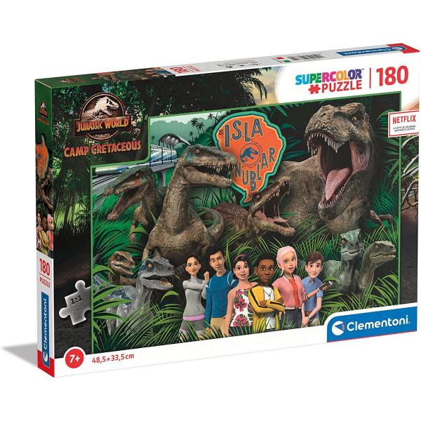 Puzzle 180 pièces : Jurassic World - Clementoni-29774