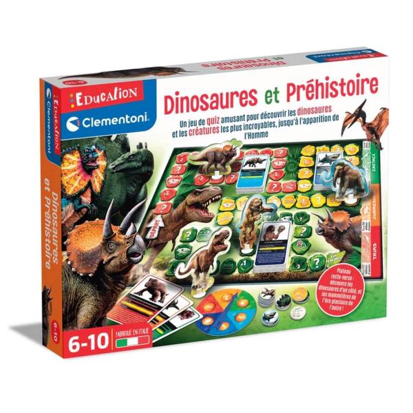 Juego de preguntas: Dinosaurios y prehistoria - Clementoni-52716