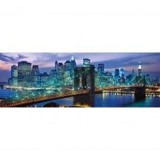 Puzzle panorámico de 1000 piezas: Puente de Brooklyn de Nueva York