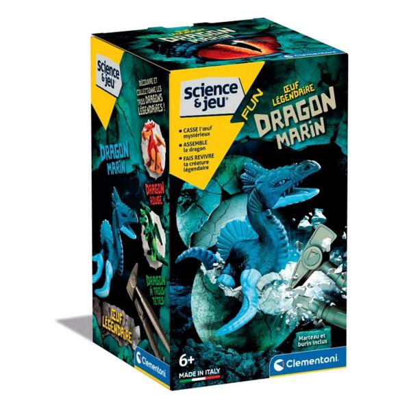 Ciencia y juego: Huevo legendario: Dragón marino - Clementoni-52731