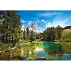 Puzzle de 1500 piezas: lago azul