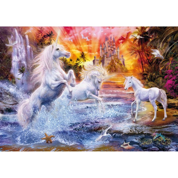 1500 pieces jigsaw puzzles: Wild unicorns - Clementoni-31805
