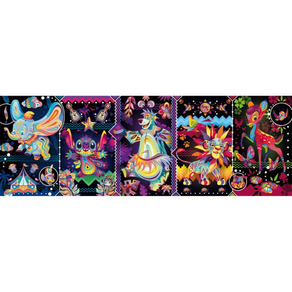 1000 piece panoramic puzzle : Disney Joys - Clementoni-39876