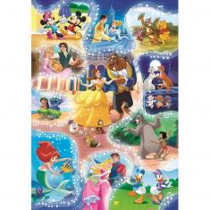 RAVENSBURGER Puzzle 150 pièces XXL : Disney Mickey Mouse : Mickey et Minnie  amoureux pas cher 