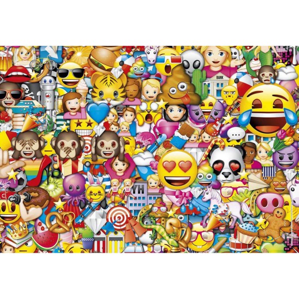 Supercolor 180 pieces puzzle: Emoji - Clementoni-29756
