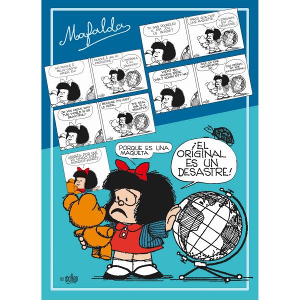 1000 pieces puzzle: Mafalda  - Clementoni-39628