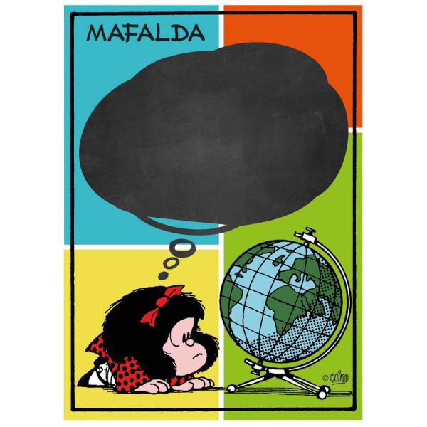 Puzzle de 1000 piezas: Pizarra: Mafalda - Clementoni-39629