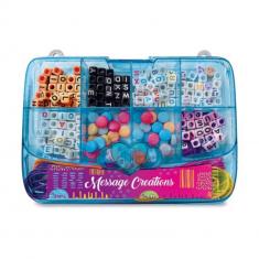 Coffret perles : Message bracelets mini - boite bleue