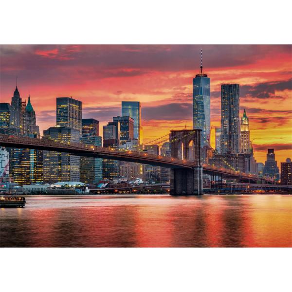 1500-teiliges Puzzle: East River in der Abenddämmerung - Clementoni-31712