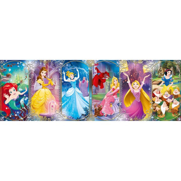 Panoramic 1000 pieces puzzle: Disney Princesses - Clementoni-39444