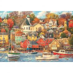 Puzzle 1500 pièces : Bons moments au port