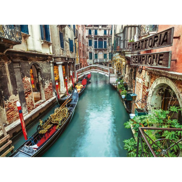 1000 Teile Puzzle: Venedig-Kanal - Clementoni-39458