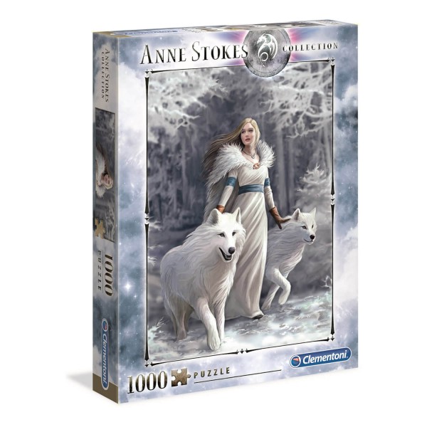 Puzzle de 1000 piezas: Guardianes del invierno, Anne Stokes - Clementoni-39477