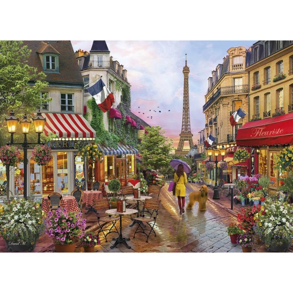 1000 Teile Puzzle: Blumen in Paris - Clementoni-39482