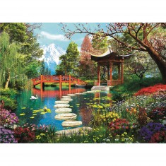Puzzle 1000 pièces EDUCA paysage japonais - complet - très bon