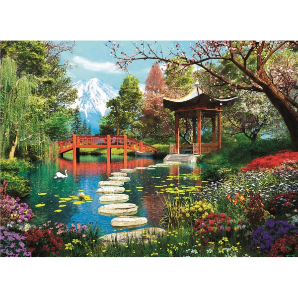 Puzzle 1000 pièces : Jardin de Fuji - Clementoni-39513