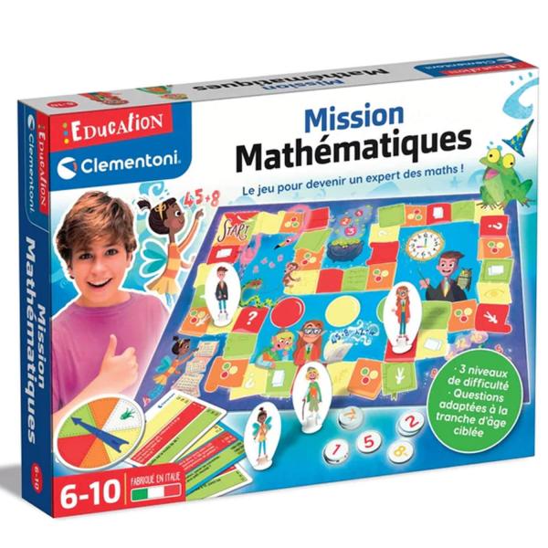 Jeu éducatif : Mission Mathématiques - Clementoni-52594
