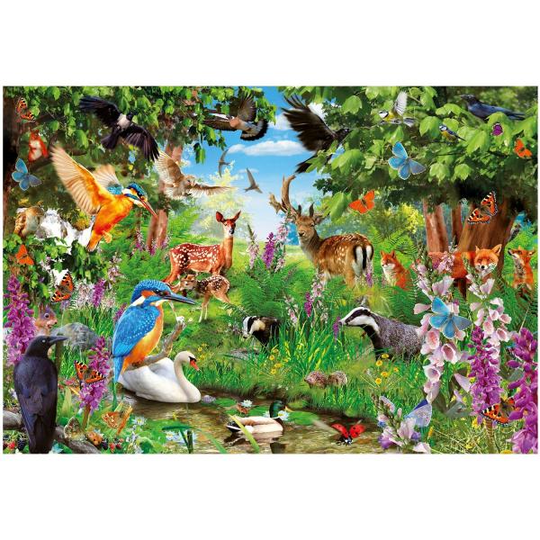 Puzzle 2000 Teile : Fantastic Forest - Clementoni-32566