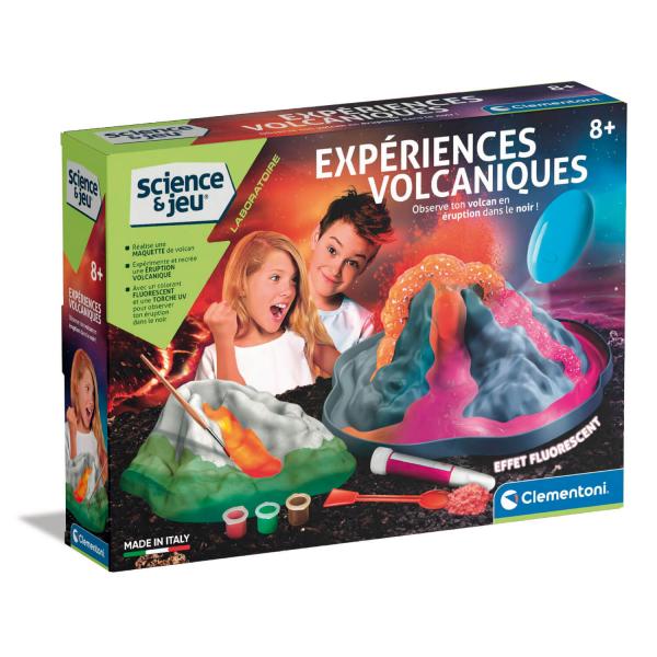 Kit de ciencia y juego: experimentos volcánicos - Clementoni-52629