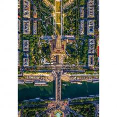 Puzzle Compact 1500 pieces : Flying Over Paris 