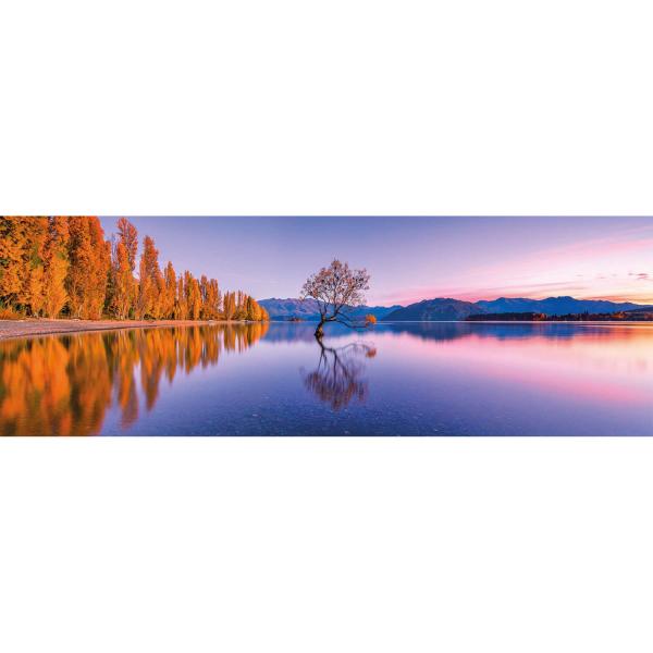 Puzzle 1000 pièces panoramique : Lac Wanaka Tree - Clementoni-39608