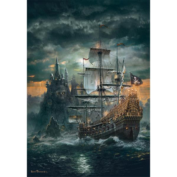 1500 piece puzzle : The Pirates Ship - Clementoni-31719