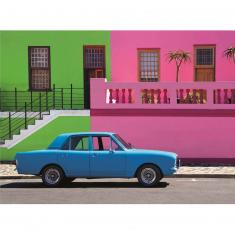 500 pieces puzzle: Blue car
