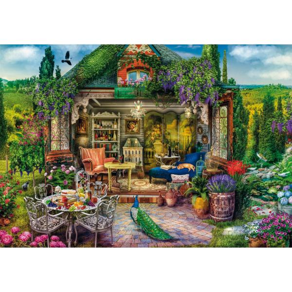 Puzzle Compact 1000 pieces : Wine Country Escape  - Clementoni-39951