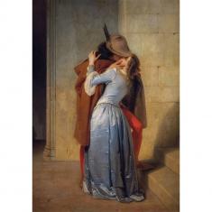 Puzzle Compact 1000 pieces : Hayez : The Kiss 