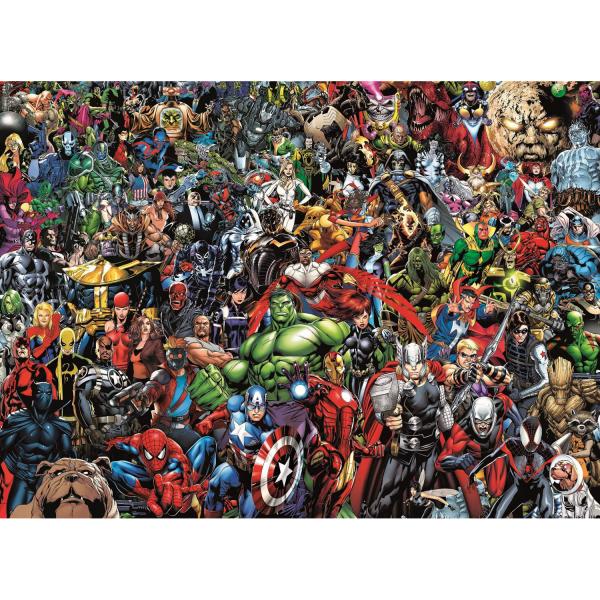 1000 pieces puzzle: Impossible Puzzle: Marvel - Clementoni-39411