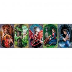 Puzzle 1000 pièces Panorama : Anne Stokes