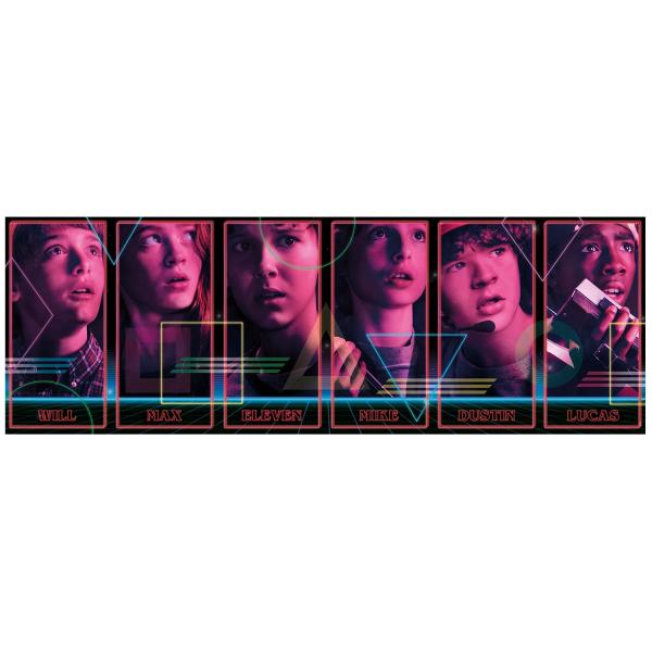 1000 pieces jigsaw puzzle Panorama : Stranger Things - Clementoni-39548