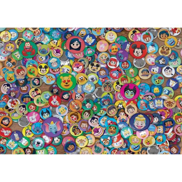 Puzzle 1000 pièces : Disney Emoji - Clementoni-39830