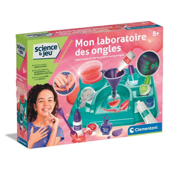 Science et jeu : Mon laboratoire des ongles   - Clementoni-52729