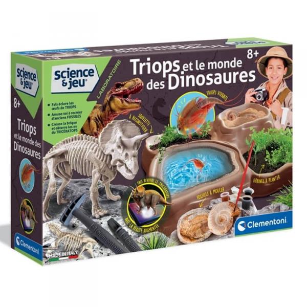 Ciencia y juego: Triops y el mundo de los dinosaurios - Clementoni-52566