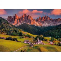  Puzzle Compact 1000 pièces : Dolomites Magiques