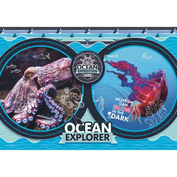 180 pieces puzzle: National Geographic Kids: Ocean - Clementoni-29205