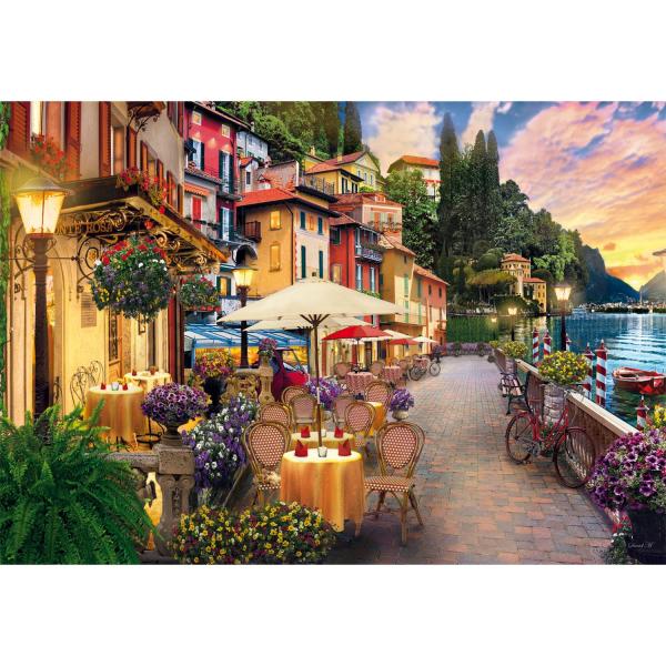 Puzzle Compact 500 pieces : Lake Como  - Clementoni-35582