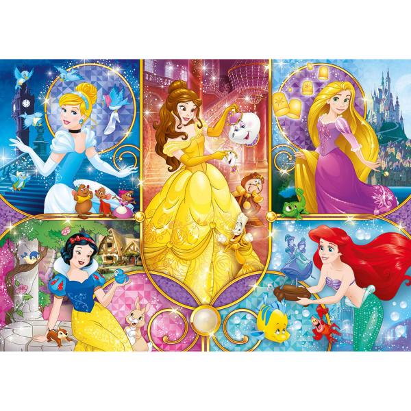 Puzzle 104 pièces : Brilliant : Princesses Disney - Clementoni-20140