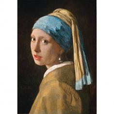  Puzzle Compact 1000 pièces : Vermeer - La Jeune Fille à la Perle