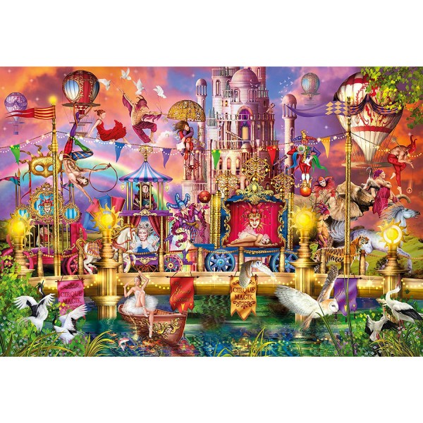 2000 pieces puzzle: Magic Circus - Clementoni-32562
