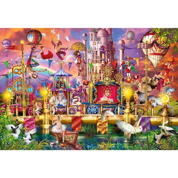 Puzzle de 2000 piezas: Magic Circus - Clementoni-32562