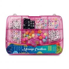 Coffret perles : Message bracelets mini - boite rose