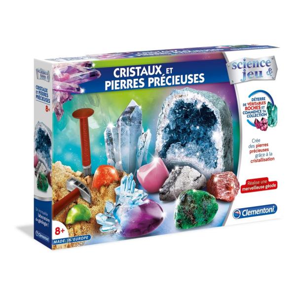 Ciencia y juego: cristales y gemas - Clementoni-52345.0
