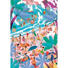  Puzzle Compact 1000 piezas: Domingo en la Playa
