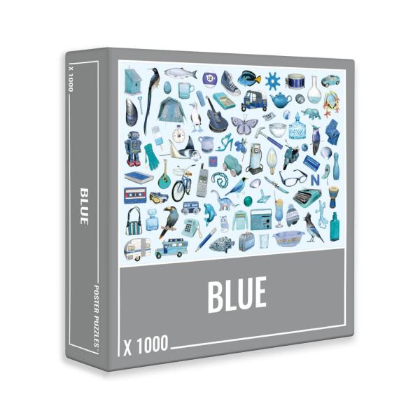1000 piece puzzle :  Blue - Cloudberries-CLMBLU
