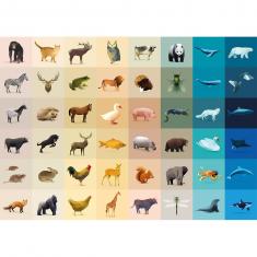 1000 Teile Puzzle: Fauna