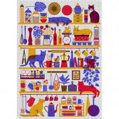 Puzzle 1000 Teile: Katze