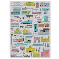 500 pieces puzzle: Buildings