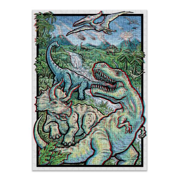 500 pieces puzzle: 3D dinosaurs - Cloudberries-Dinosaurs